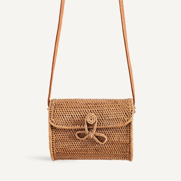 BEMBIEN Woven Rattan Lily Crossbody Bag - Picture 3 of 10